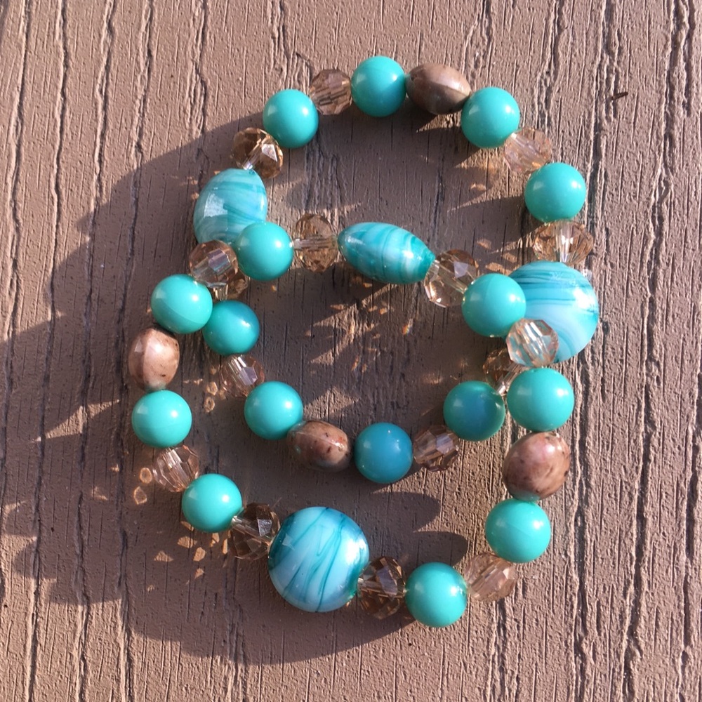 2 Teal bracelets